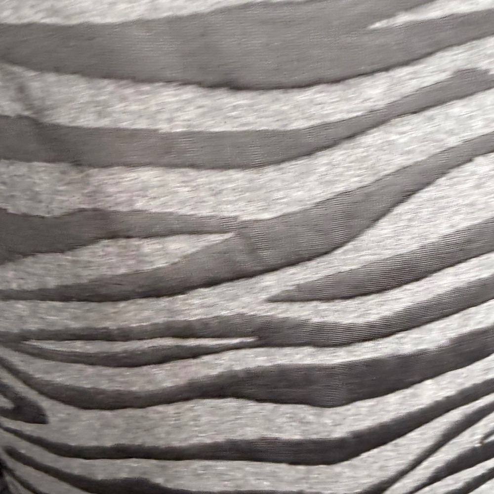 Dana Buchman Signature Zebra Print Cowl Neck Sweater XL Grey Black Y2K Animal - Picture 5 of 10